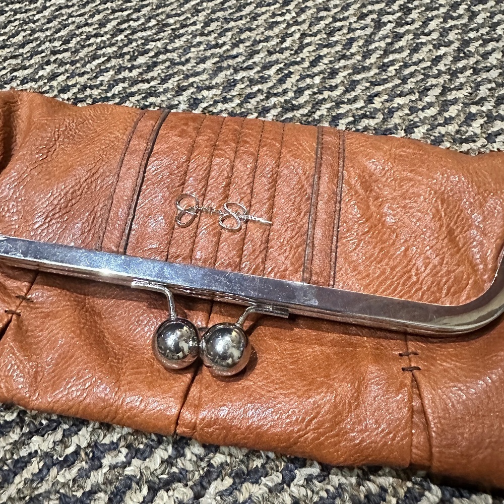 Jessica Simpson brown vegan leather purse